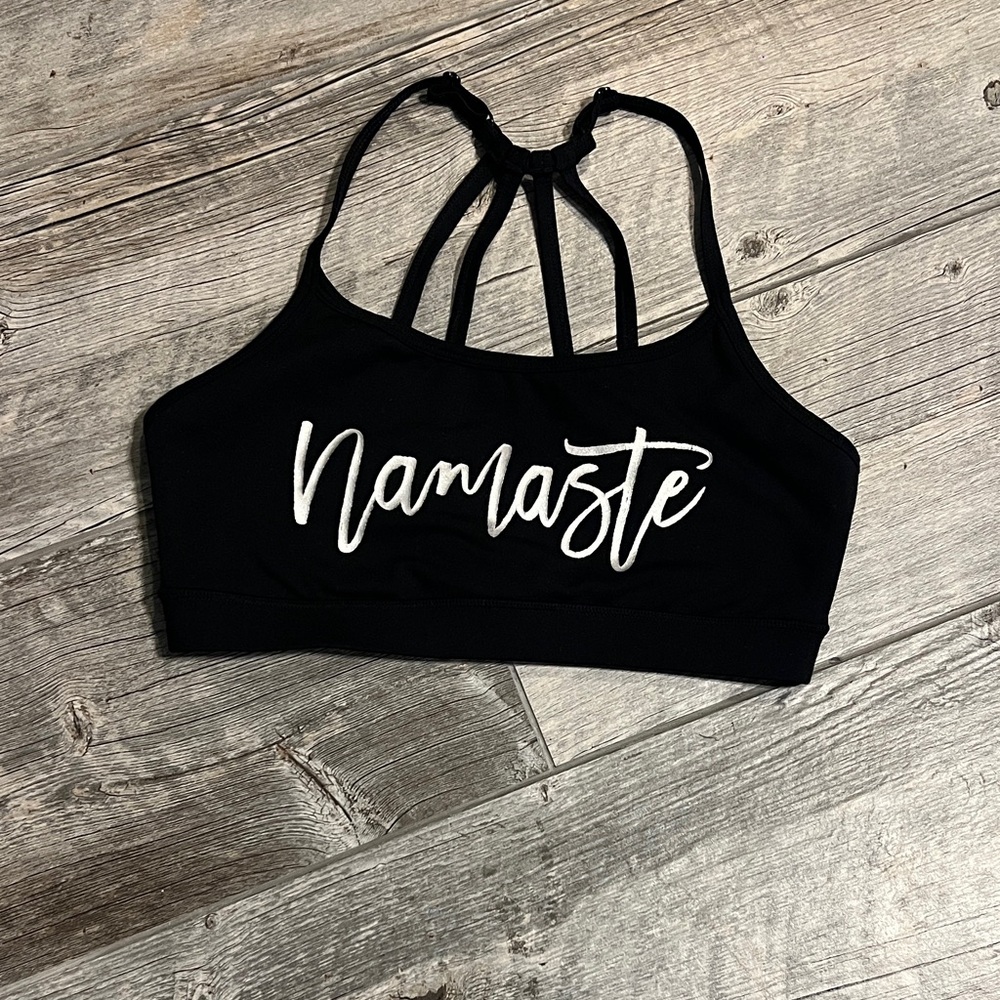 GAIAM Black Namaste Sports Bra